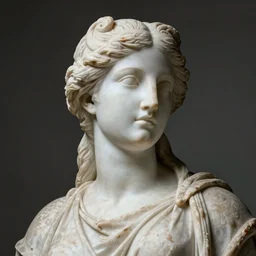 greek goddess marble statue