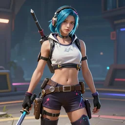 Sage from the video game Valorant depicted as Raze from the video game Valorant