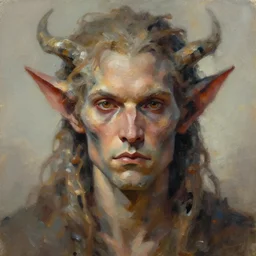painterly portrait, male earth elemental, impasto, fantasy, chuck close:7, carl spitzweg:7, cinematic light, full face, symmetrical face