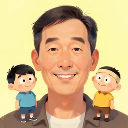 portrait of a great father art by greg rutkowski, tooth wu and wlop, bright masterpiece