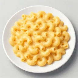 a plate of macaroni and cheese