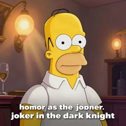 “homer Simpson as the joker in the dark knight”