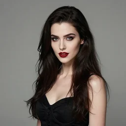 a photorealistic portrait, stunningly beautiful vampire girl, professionally retouched, soft lighting, hyper realistic, beautifully detailed, wide angle, sharp focus, 8 k high definition, 6 4 megapixels, insanely detailed, stunningly beautiful