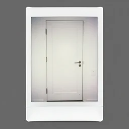 White door, Polaroid Photo, PicsArt
