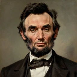 portrait of abraham lincoln as a scheming crazy warlord in mad max 2 : the road warrior, film still, detailed realism face in painting, detailed beautiful portrait, oil painting masterpiece, 8 k resolution, smooth, sharp focus, trending on artstation, by rembrandt