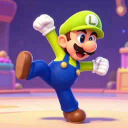 waluigi breakdancing