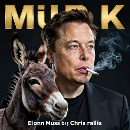 ( ( ( ( ( hyperrealist distant portrait of elon musk smoking a donkey ) ) ) ) ) by chris rallis, fantasy, photorealistic, octane render, unreal engine, dynamic lighting, bet face, handsome man, beautiful, wlop, cute, perfect factions, perfect man, trending on artstation, poster, volumetric lighting, very detailed faces, 4 k, award winning