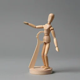 girl made out of wood