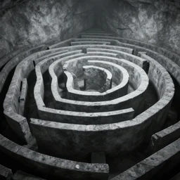 underground labyrinth in liminal space, clean, unreal engine, photorealistic