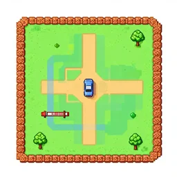 a grand theft auto five map, in super mario world snes map style
