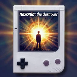the cover for a game boy game titled'nexonia : the destroyer'