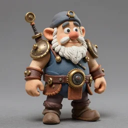 8 5 mm f 1. 8 photograph of a claymation steampunk warrior dwarf, highly detailed diorama, by erwin olaf, smooth, sharp foccus, commercial photography, fashion shoot