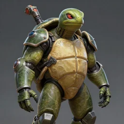 a turtle mech suit, diffuse lighting, fantasy, highly detailed, photorealistic, digital painting, artstation, illustration, concept art, smooth, sharp focus, in the style of tom bagshaw