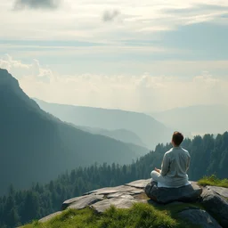 beautiful view for meditation, masterpiece. rendered in blender, ultra realistic, smooth shading, ultra detailed, high resolution, cinematic, unreal 6,, fine details, studio lighting, subtle shadows,, photorealism, hyper realism, octane render, hyper detailed, canon eos r 3, f / 1. 4, iso 2 0 0, 1 / 1 6 0 s, medium shot, 8 k, raw, unedited, in - frame,