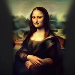 the mona lisa, ((((octane render))))