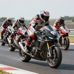 Motorcycle developed by a group of race car drivers, photo realistic,, 8k,  detailed,