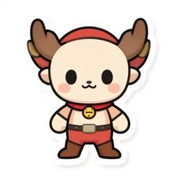 cute miss mascot cra © fadet cra © fadet azelf super hero sticker art, cronobreaker, beeple game icon