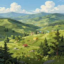 a beautiful landscape, detailed illustration, digital art, overdetailed art, concept art, Sylvain Sarrailh, trending on artstation