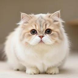 adorable persian chinchilla cat