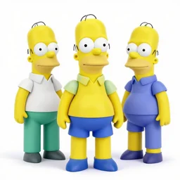 3 d charater rigged homer simpson in a t - pose