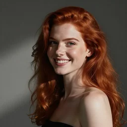 a smiling redhead by nebezial