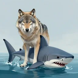 Half wolf half shark