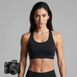 sony a 7 r iii. 1 9 8 0 s studio faculty photo of a beautiful gorgeous pretty stern intense athletic fit!!! muscular hyperfeminine hourglass model tall busty!!! curvaceous japanese american female art teacher who bears an uncanny resemblance to motoko kusanagi. messy!! short bobcut hairstyle.
