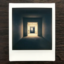 an old polaroid of a portal to another dimension