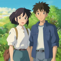makise kurisu, art by makoto shinkai and alan bean, yukito kishiro