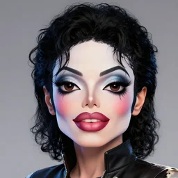 michael jackson as a cute alien with giant lips and makeup, digital illustration, 3 d render, in the style of deema egorov, amazing detail, ray tracing, behance, octane render, cg render, good lighting
