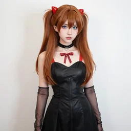 Asuka Langley Sohryu goth makeover