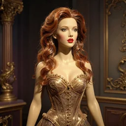 a distorted and warped wax model of an absurdly beautiful woman, in the style of popovy sisters, unreal engine 5 highly rendered, global illumination, radiant light, detailed and intricate environment