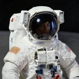 a beautiful artwork half-body portrait of an astronaut on the moon, by greg rutkowski and jesper ejsing and raymond swanland, featured on artstation, wide angle, vertical orientation