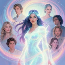 asymmetric portrait, maya ali wind sorcerer, luminescent, colorful swirly magic ripples, smooth, pastel colours, by greg manchess, huang guangjian, gil elvgren, sachin teng, greg rutkowski, jesper ejsing, ilya kuvshinov