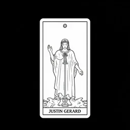 tarot card template _ by _ filipe _ pagliuso _ and _ justin _ gerard _ symmetric _ fantasy _ highly _ detailed _ realistic _ intricate _ port