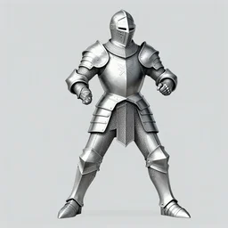 knight, vector line, hyper detailed, position to attack, detsiled armor, detailed body