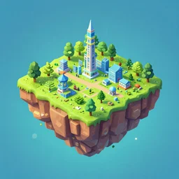 isometric island in the sky, isometric invironment, 3d art, isometric art, amazing detail, artstation, concept art