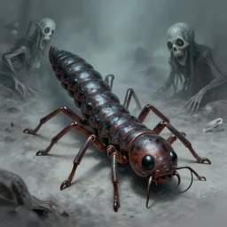 centipede, sarah ann loreth, joel robison, beksinski, eldritch, apocalypse, creepy creature, horror spooky