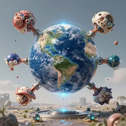 organic machine learning how to evolve in earth and astral realm, realistic and hyper detailed photography, about symbiosis with, biological studium, 4 k, high quality image