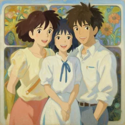 the most important thing is you're happy, i understand that. oil painting, byross tran and alphonse mucha makoto shinkai