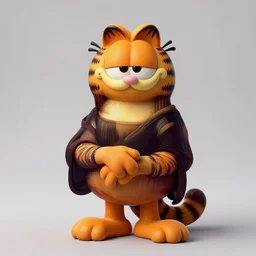 garfield as the mona lisa