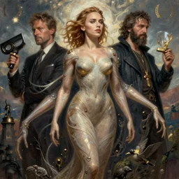 scarlett johansson with an very long torso, possibly extra limbs, stefan kostic, artgerm, intricate, detailed, volumetric lighting, digital painting, concept art, greg rutkowski