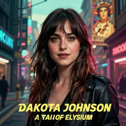 dakota johnson, hyperrealistic portrait, bladerunner street, art of elysium by jeremy mann and alphonse mucha, fantasy art, photo realistic, dynamic lighting, artstation, poster, volumetric lighting, very detailed face, 4 k, award winning