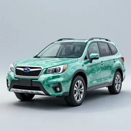 a 2 0 1 5 subaru forrester made entirely out of emeralds