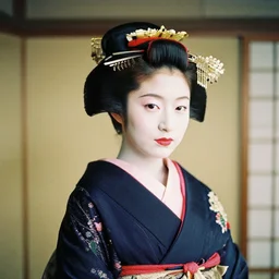Portrait Photograph of a Japanese Geisha FOMA Fomapan Creative 200