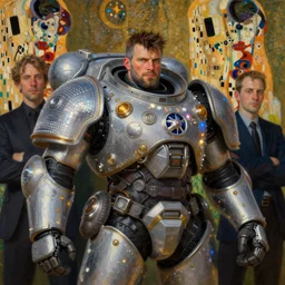 portrait of heavy armoured zarya from overwatch in disco elysium, by alexander mcqueen, by roberto ferri, by tom bagshaw, by j. c. leyendecker and klimt, by austin osman spare, highly detailed oil painting, very intricate, cinematic lighting, award - winning, american romanticism, artstation, cgsociety, official art, octane