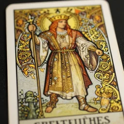 photography of tarot card emperor, deep focus, d & d, fantasy, intricate, elegant, highly detailed, digital painting, artstation, concept art, matte, sharp focus, illustration, hearthstone, art by artgerm and greg rutkowski and alphonse mucha