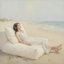 chill music aesthetic, oil painting, pale colors, high detail, 8 k, wide angle, trending on artstation,