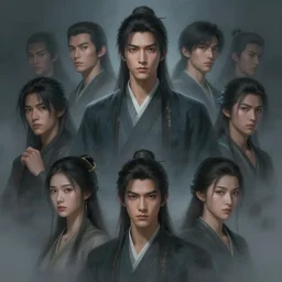 dark foggy sharp hq rendering, reaistic, semirealism, asian character portrait, beautiful concept art, appealing character, painterly, fanart, highly detailed in the style of wlop by ilya kuvshinov, wenjun lin, sakimichan, stanley artgerm lau, wlop, rossdraws, james jean, andrei riabovitchev, marc simonetti, angular asymmetrical design, chinese artist, eastern art style, nixeu
