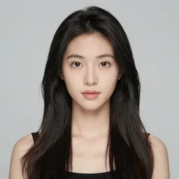 a masterpiece portrait photo of a beautiful young woman who looks like an asian mary elizabeth winstead, symmetrical face